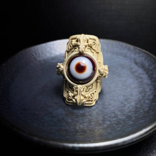 九頁岩天眼天珠美戒