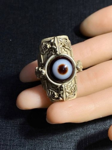 九頁岩天眼天珠美戒