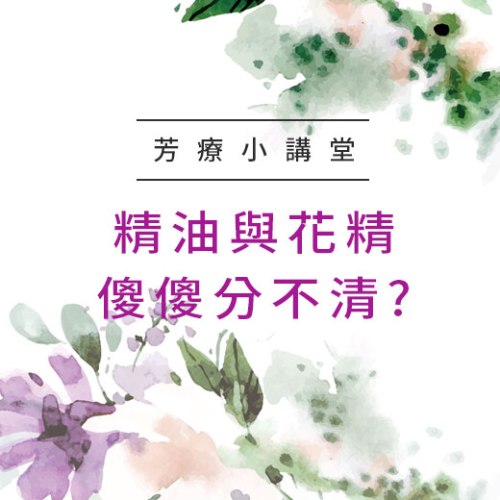 【芳療小講堂】花精與精油，傻傻分不清 ?