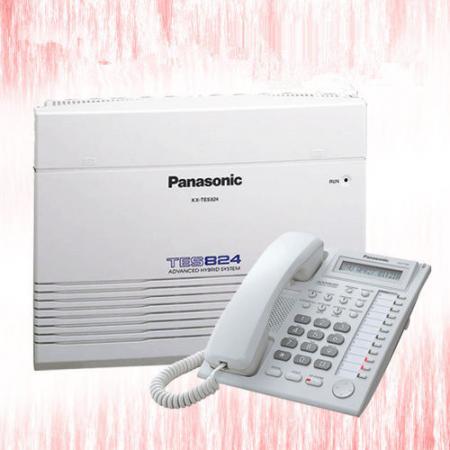 Panasonic TES-824電話總機1主機+4螢幕話機