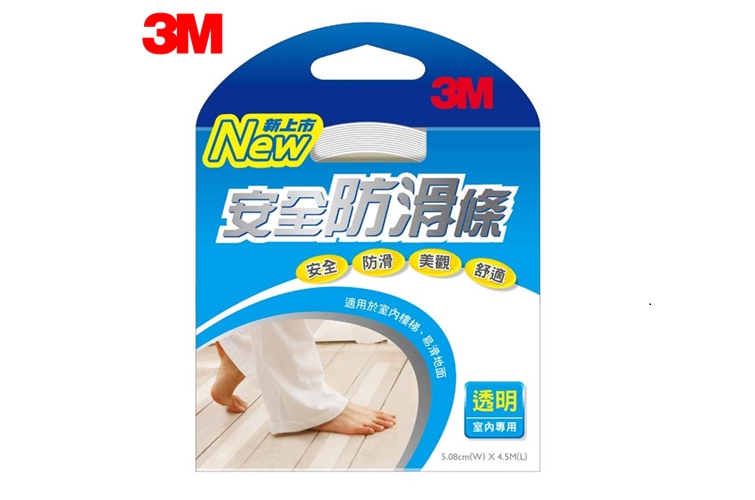 3M 室內用防滑條-透明舒適型 2吋