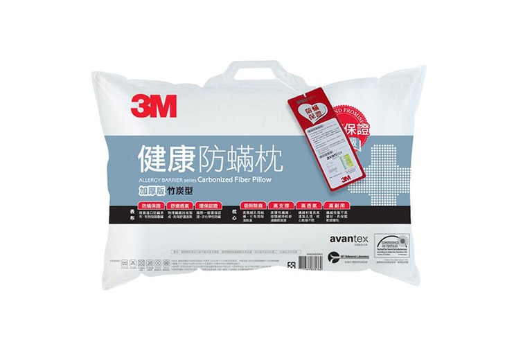 3M 防蟎枕心-竹炭型(加厚版)