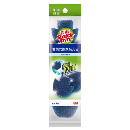3M 馬桶刷5刷頭補充包(無清潔劑)