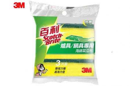 3M 百利爐具/鍋具專用菜瓜布(3入)