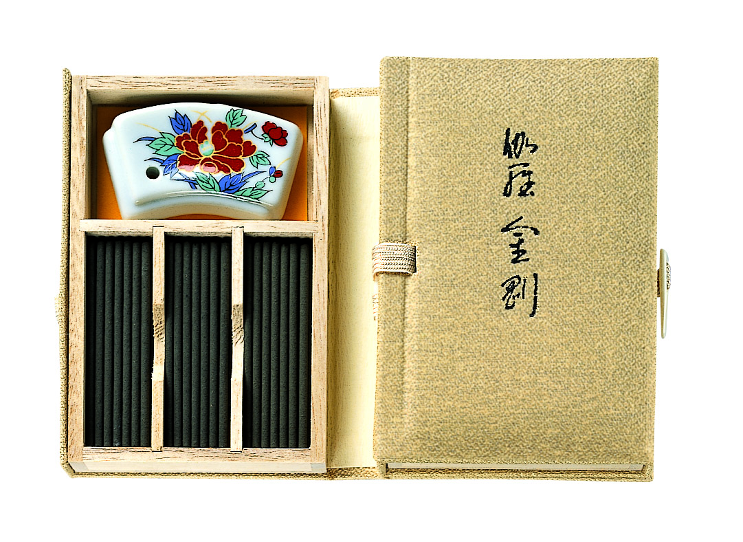 百年傳承香舖(吳萬春第四代) - 書本型線香--伽羅金剛(60支入/香立/盒)