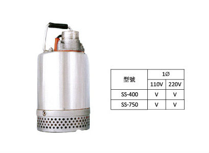 輕便型全不鏽鋼污水泵浦