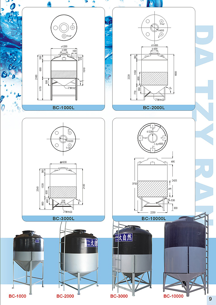 粉、液體輸送桶(漏斗型)-02 {大自然}