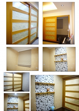 沐居室內設計 窗簾壁紙 油漆木造工程 系統傢俱 地磚地毯 燈飾衛浴免費規劃設計 和室區