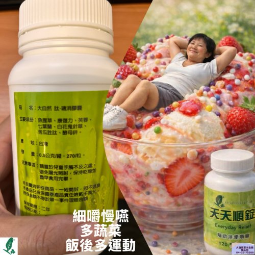 大自然草本 天天順錠 300mg/120粒/罐