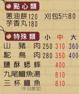 點心、特殊類