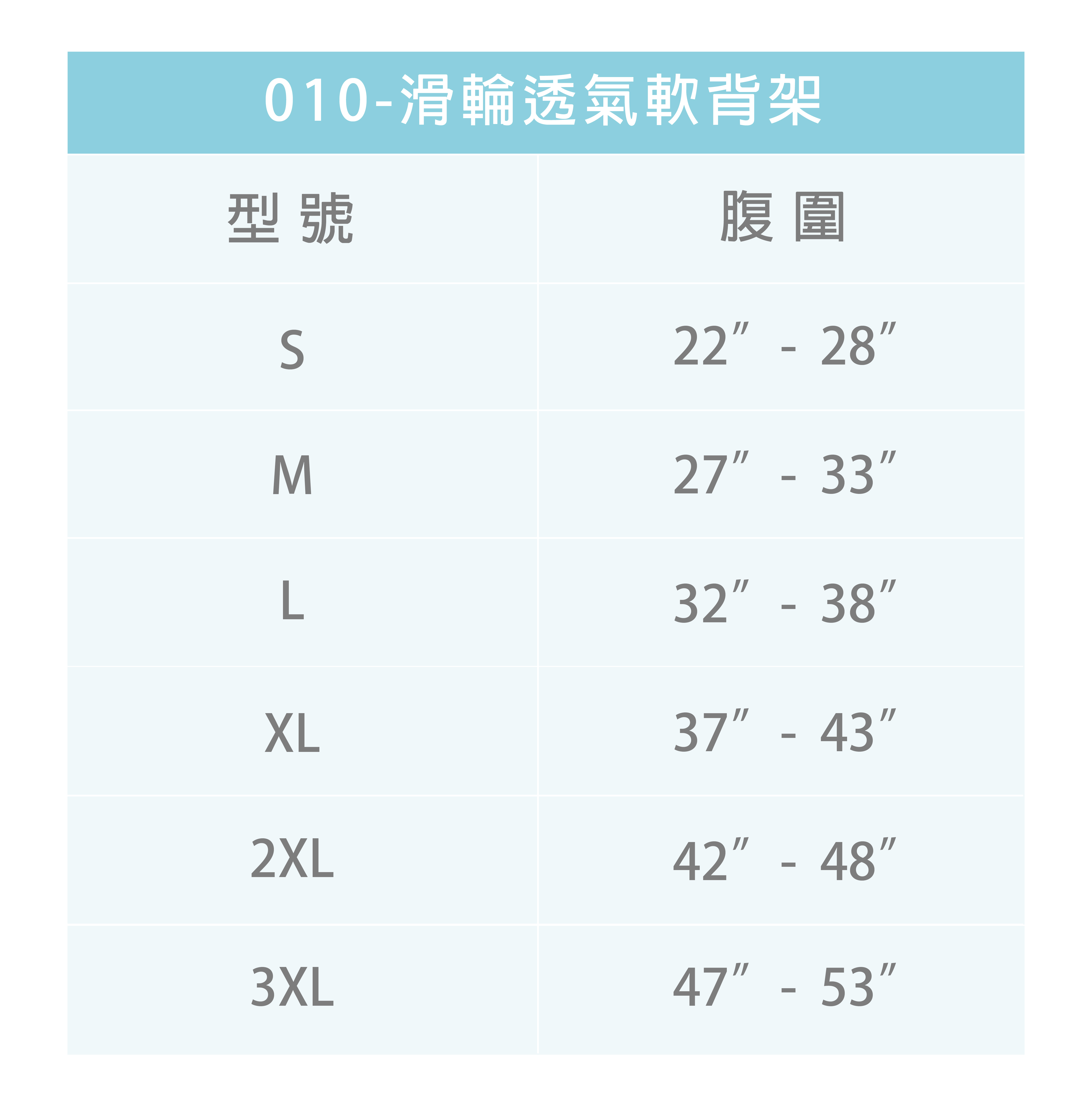 DBK-010 滑輪透氣軟背架