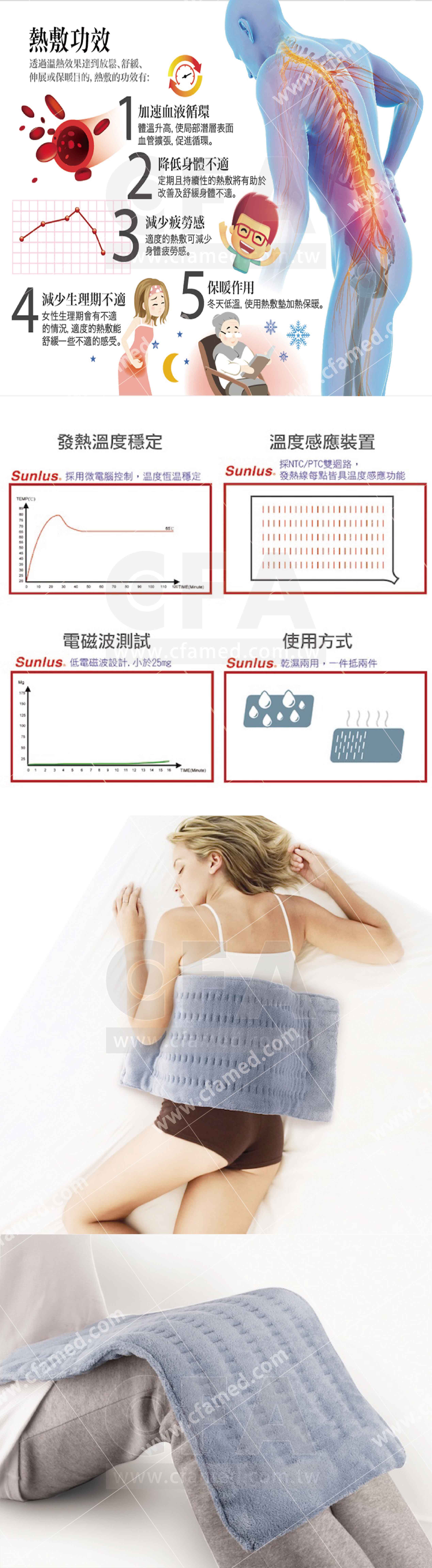 SP1002-MHP811 三樂事暖暖柔毛熱敷墊(大)