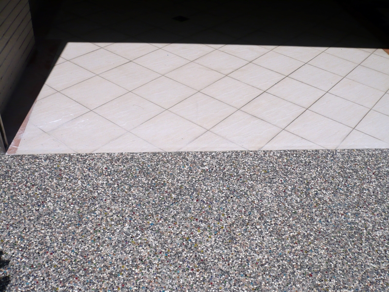 9710中華北路陳SIR騎樓抿石子工程