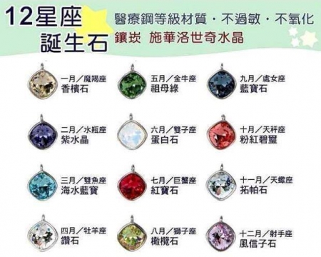 個人星座 白鋼項鍊