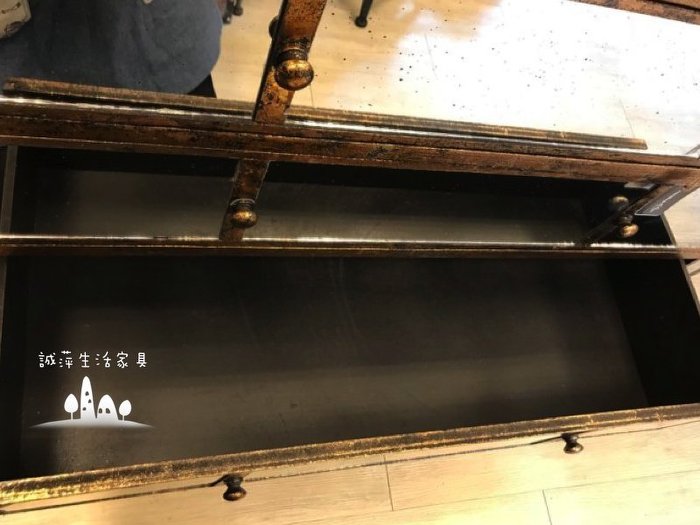 仿古鏡面儲物櫃