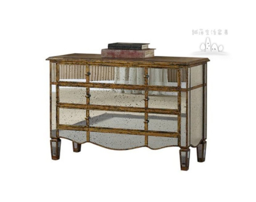 仿古鏡面儲物櫃