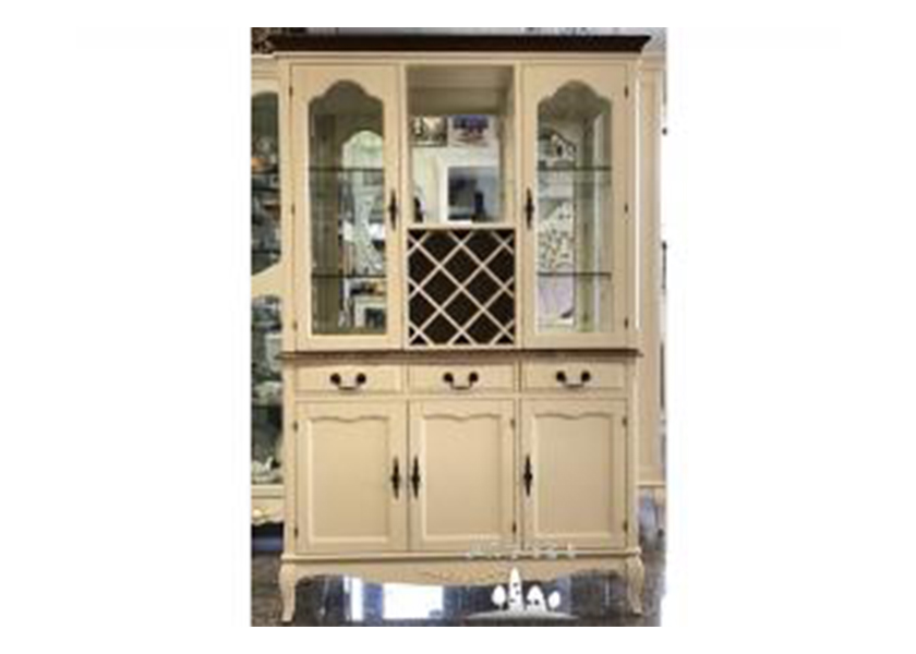 南法鄉村玻璃餐櫃