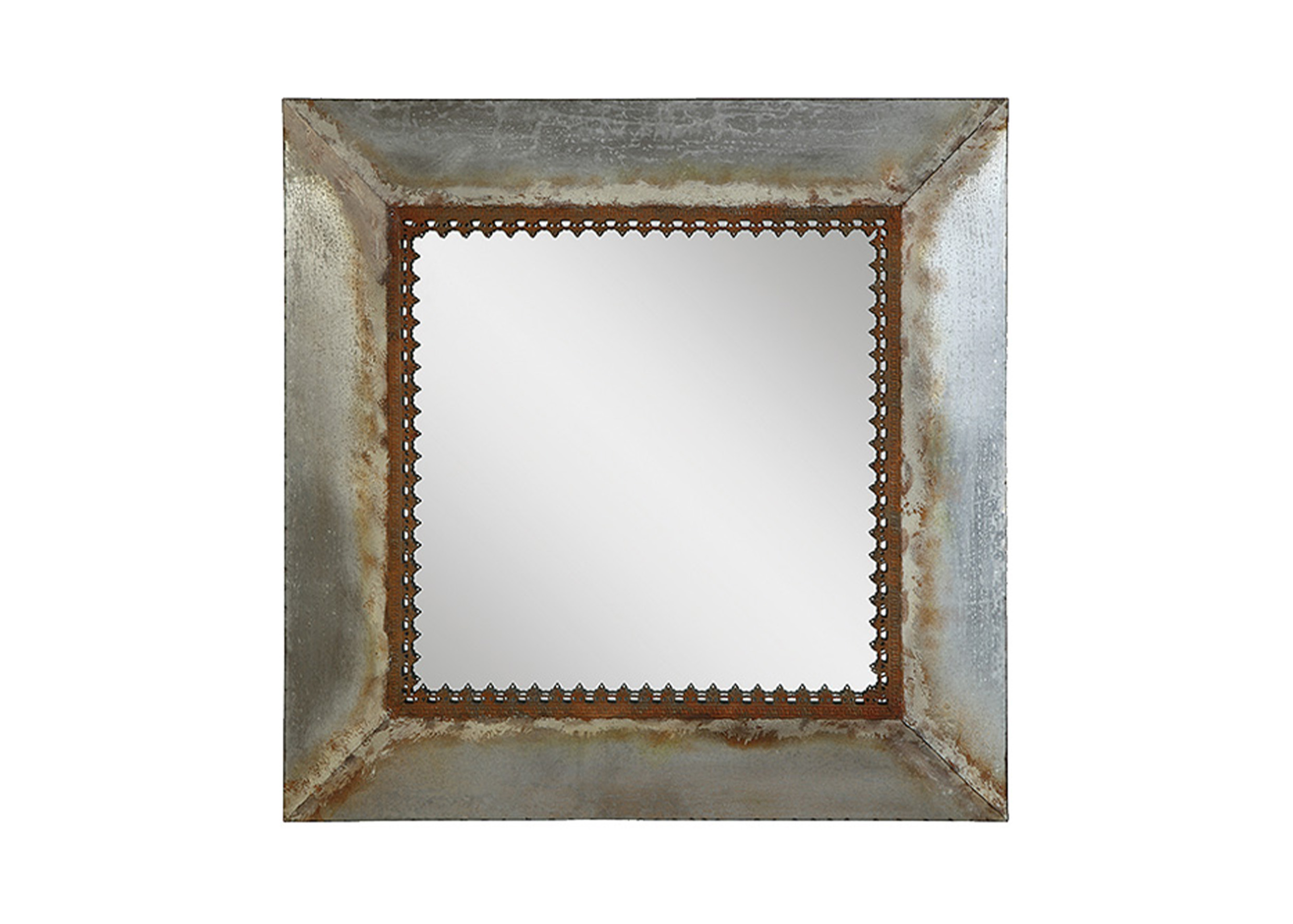 鐵制方形仿舊壁掛鏡