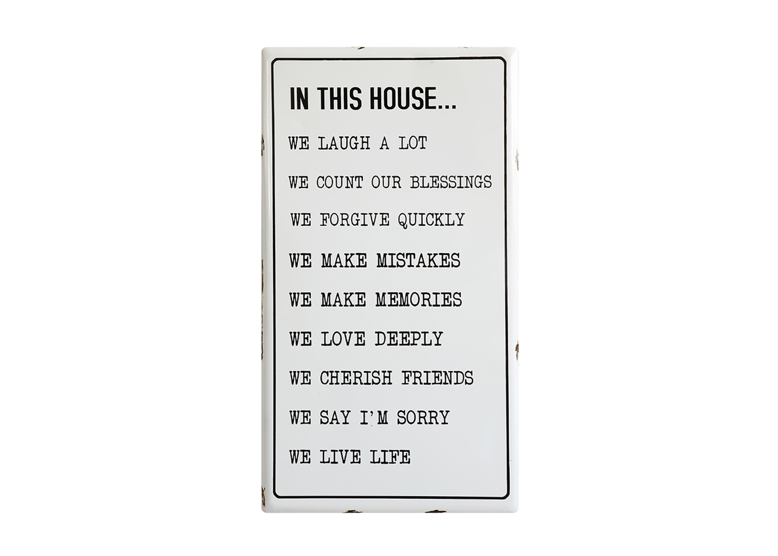 搪瓷“In This House”壁掛