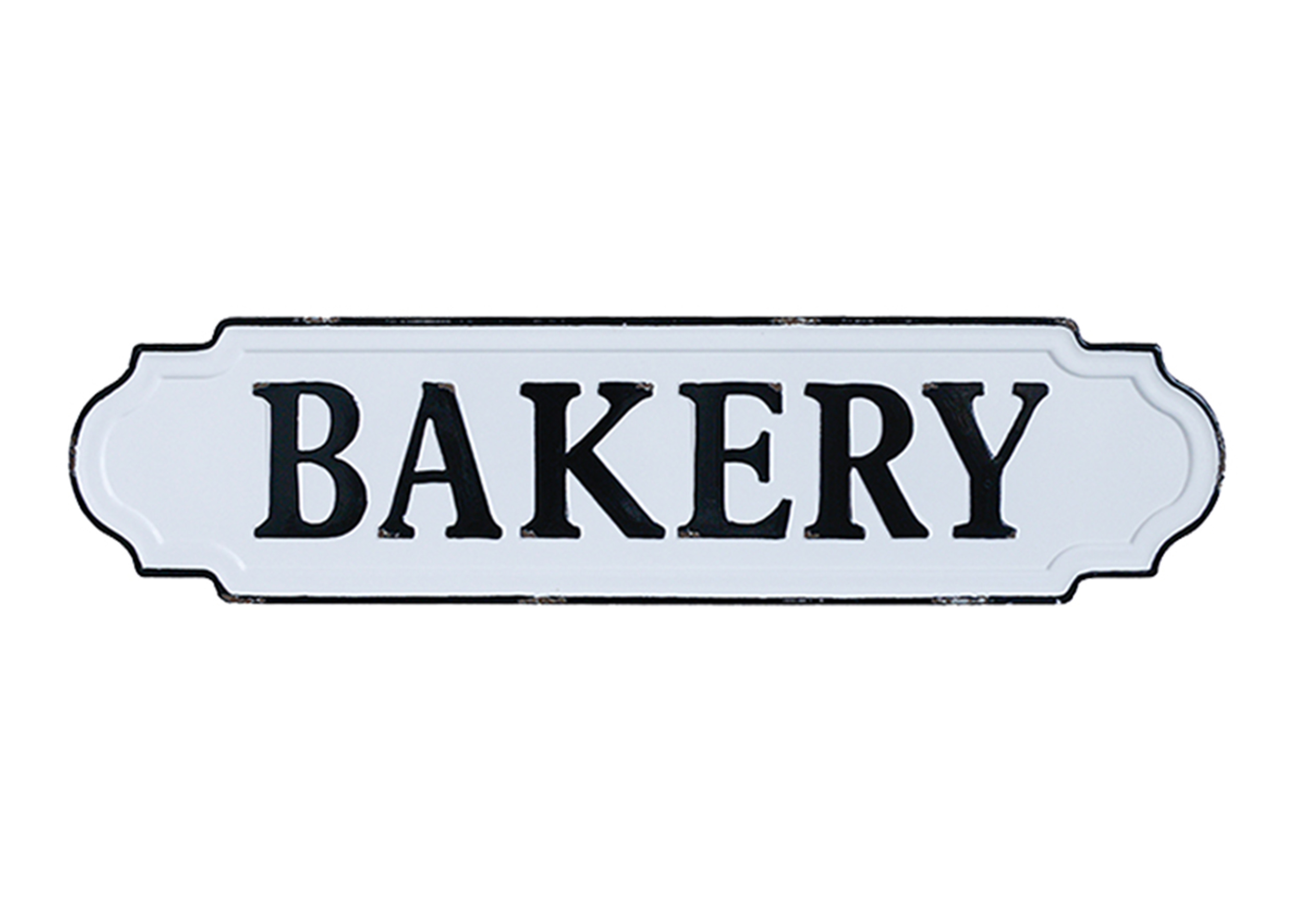 鐵制”Bakery”壁掛(白色&黑色)