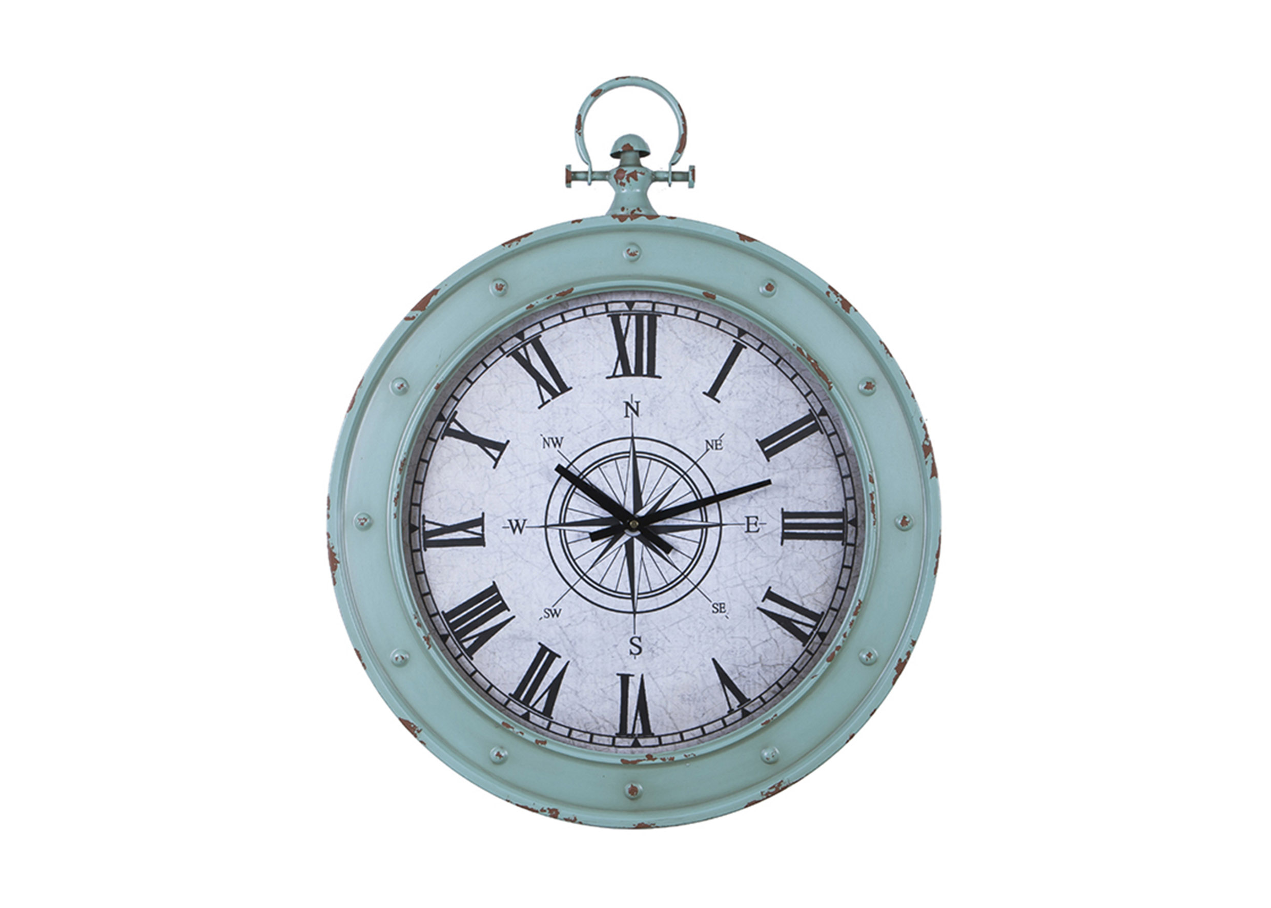 海洋風格壁掛鐘(藍色)