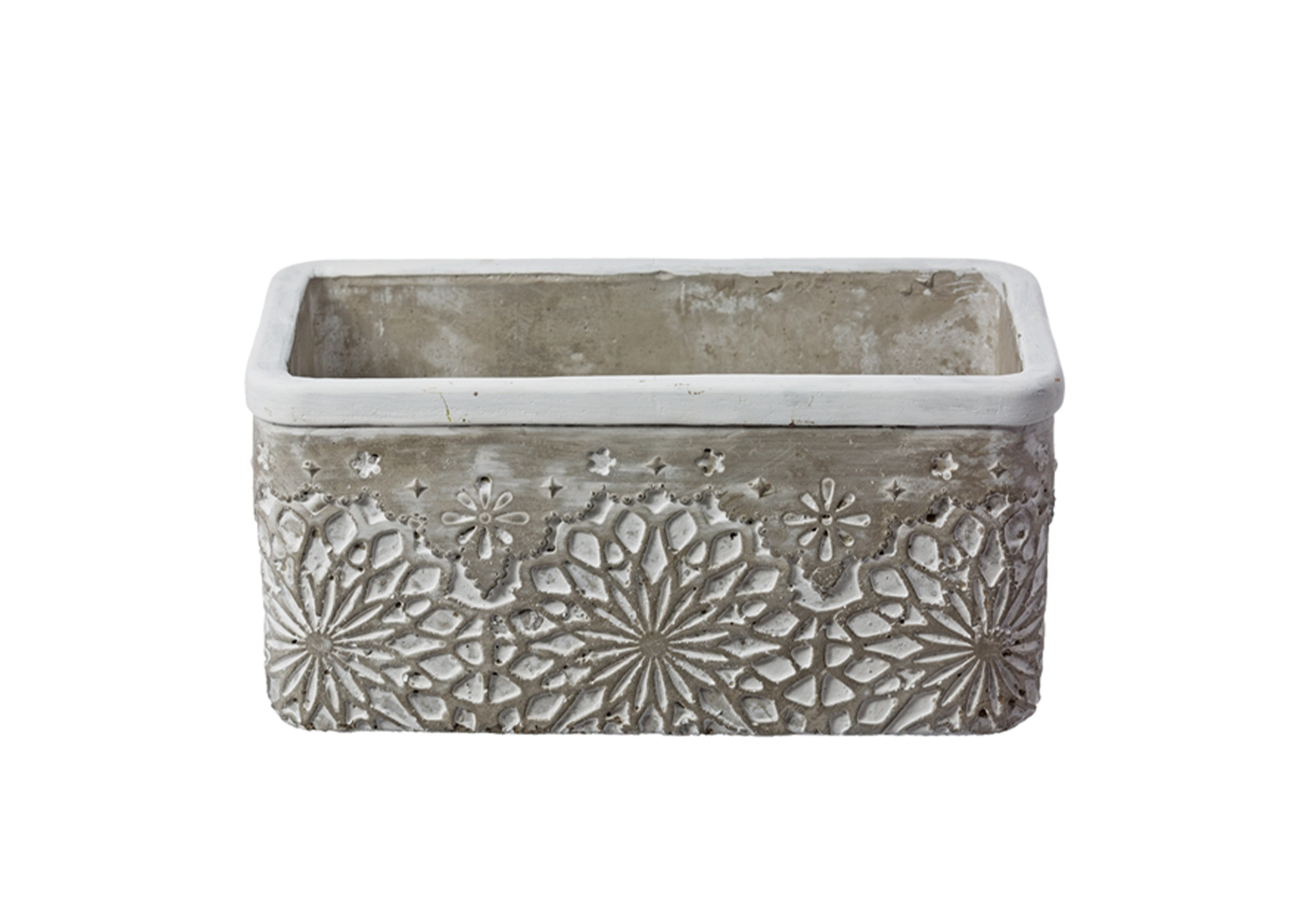 長方形水泥花盆