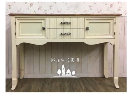 南法鄉村風二抽二門玄關櫃