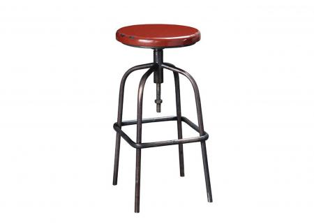 復古吧台凳-紅色 (可調節)