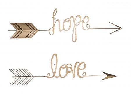 ”hope” & ”love” 箭頭