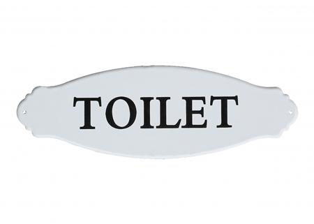 搪瓷 ”Toilet” 壁掛(白色)