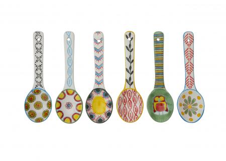 手繪陶瓷勺子(混色)-小號