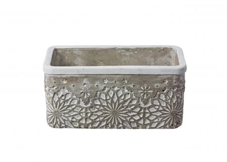 長方形水泥花盆