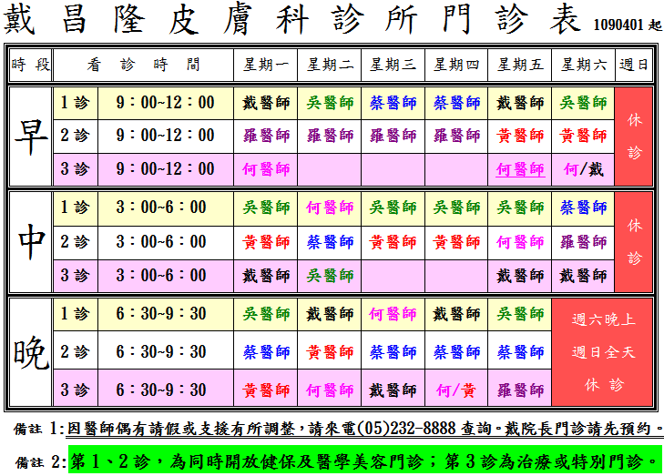 戴昌隆皮膚科診所