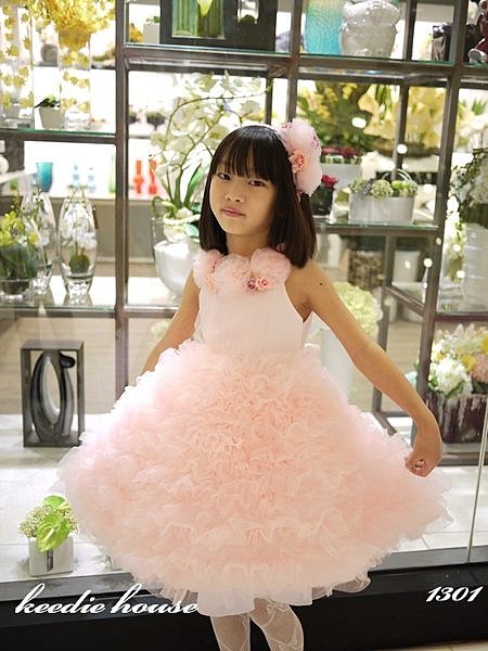 Keedie Hous兒童造型服出租/畢業造型/寫真攝影~手工禮服系列-1301春之女神110-115~