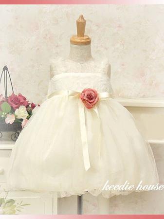 Keedie house兒童禮服出租/攝影造型禮服/表演服/畢業造型/花童服/蕾絲細肩燈籠款禮服95