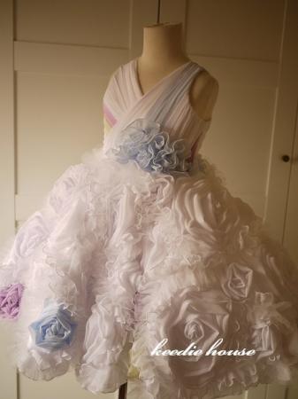 Keedie house兒童禮服出租/攝影造型/表演服/畢業/花童/1602獨家設計手工禮服花神芙洛菈 110-115