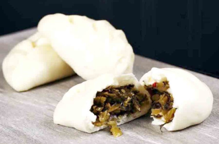 老麵饅頭-辣味酸菜包(1包10顆)