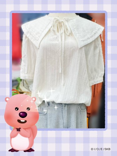 48 牛仔裙白上衣(一套)