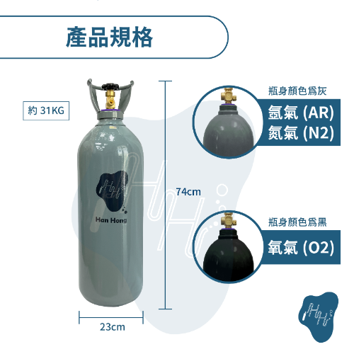 20L全新鋼瓶 氧氣 氮氣 氬氣 二氧化碳 工業氣體鋼瓶